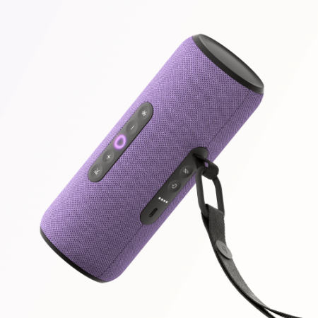 Умная портативная колонка Яндекс Станция Стрит с Алисой, фиолетовый, 30Вт