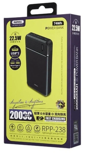 Powerbank Remax RPP-238 20000mAh 22.5W