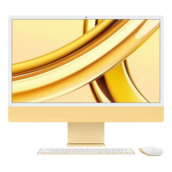 Купить apple imac 24" z19g (m3, 8c cpu, 10c gpu, 2023) retina 4,5k, 8 гб, 512 гб (mqrm3) желтый с доставкой по России 