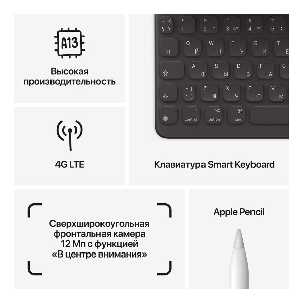 Купить apple ipad 10,2" (2021, 9 gen) wi-fi + cellular 64gb space gray, «серый космос» с доставкой
