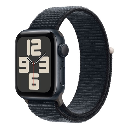 Купить apple watch se (2023), 40 мм корпус из алюминия цвета «midnight», ремешок sport loop цвета «midnight» с доставкой