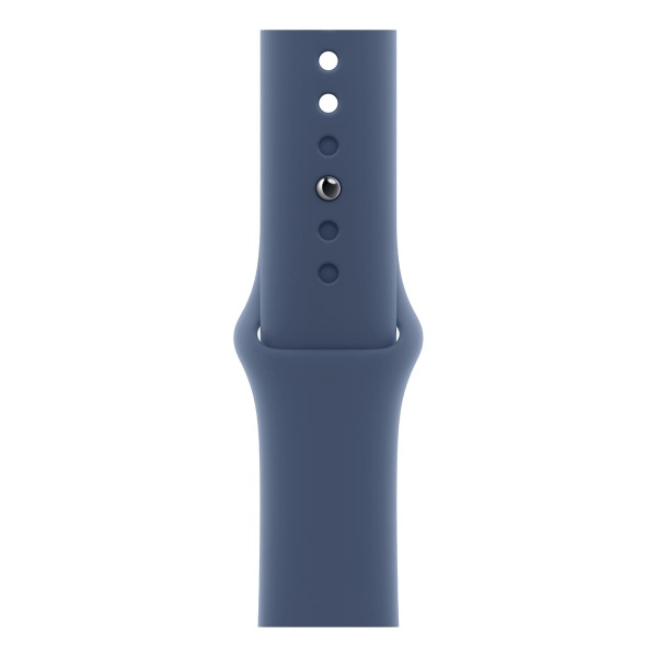 Купить apple watch series 10, 42 мм корпус из алюминия цвета «silver», ремешок sport band размера s/m цвета «denim» с доставкой