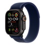 Купить apple watch ultra 2 (2024), 49 мм корпус из титана цвета «black», ремешок trail loop размера m/l цвета «blue» с доставкой