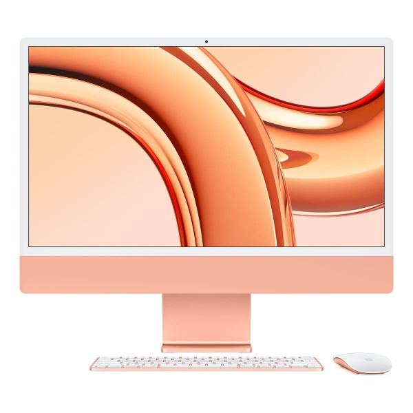 Купить apple imac 24" z19s (m3, 8c cpu, 10c gpu, 2023) retina 4,5k, 8 гб, 512 гб (mqrw3) оранжевый с доставкой по России 