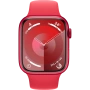 Купить apple watch series 9 41 мм корпус из алюминия цвета (product) red спортивный ремешок красного цвета с доставкой