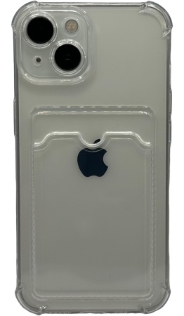 Чехол iPhone 14 Прозрачный под карту