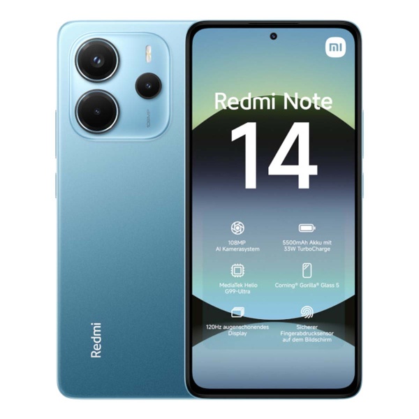 Xiaomi Redmi Note 14 6/128Gb Ocean Blue, голубой