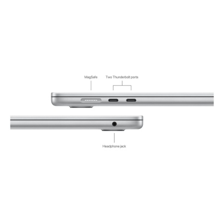 Купить apple macbook air 15" (m3, 8c cpu, 10c gpu, 2024) 8gb, 256gb ssd (mryp3) серебристый с доставкой