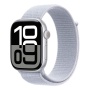 Купить apple watch series 10, 46 мм корпус из алюминия цвета «silver», ремешок sport loop цвета «blue cloud» с доставкой