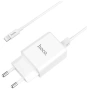 Купить комплект сзу hoco c62a 10.5w 2 разъема + кабель lightning с доставкой