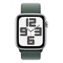 Купить apple watch se (2024), 44 мм корпус из алюминия цвета «silver», ремешок sport loop цвета «lake green» с доставкой
