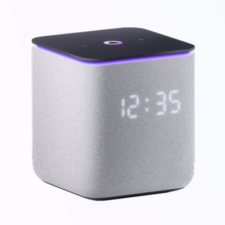 Умная колонка Яндекс Станция Миди с Алисой, с Zigbee, серый, 24Вт